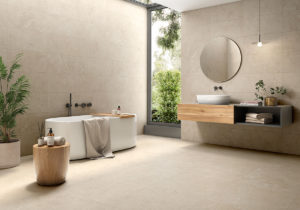 Tendencias bano 2025 beige