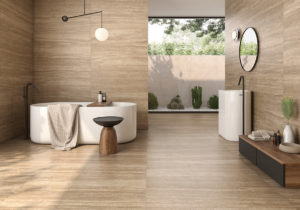 Tendencias baño 2025 beige