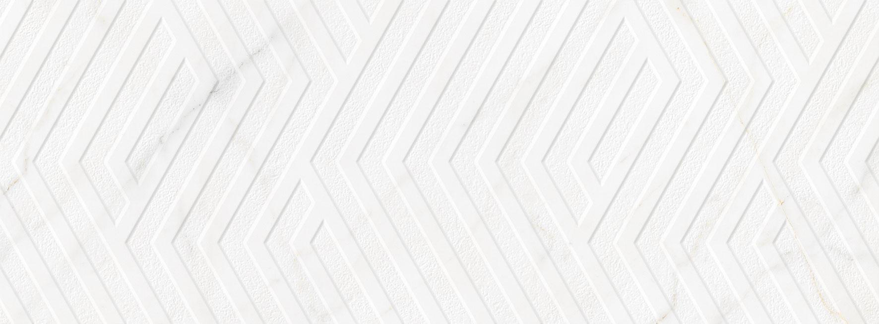 PRESTIGE WHITE MATT DECOR RECT. 29,5x90 - B59